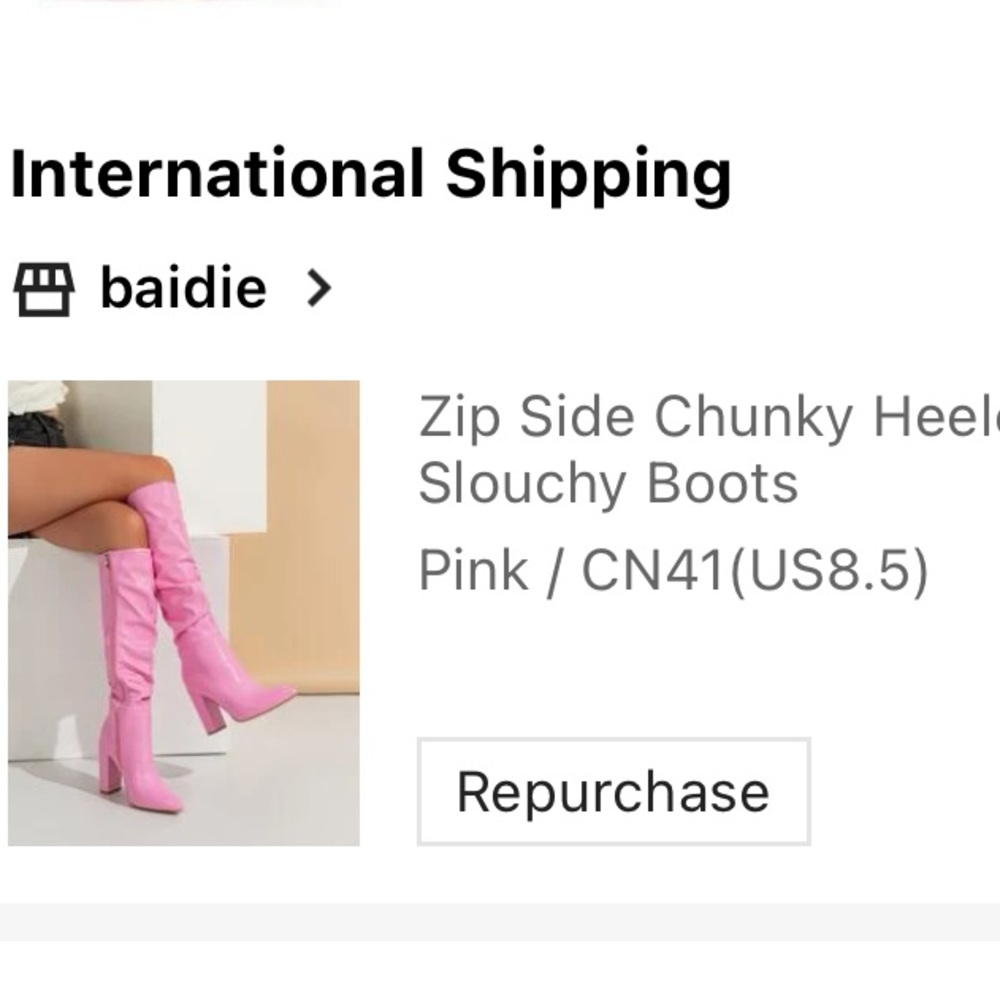Zip Side Chunky Heeled
Slouchy Boots